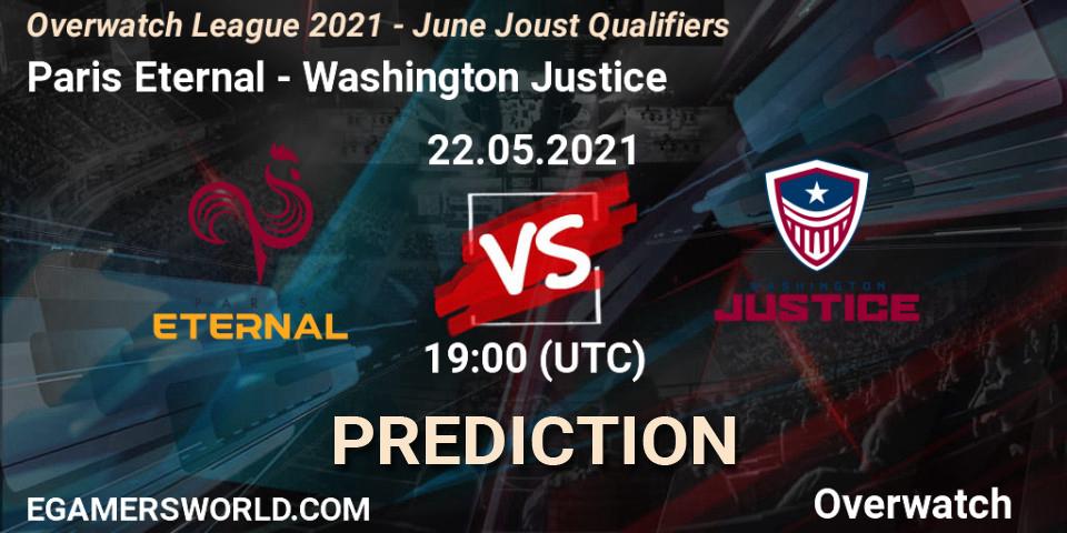 Paris Eternal vs Washington Justice: Betting TIp, Match Prediction. 22.05.21. Overwatch, Overwatch League 2021 - June Joust Qualifiers