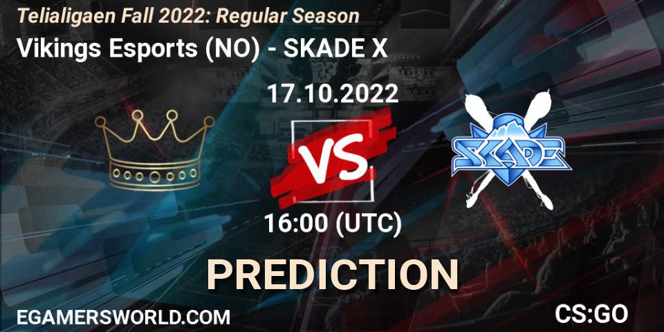 Vikings Esports vs SKADE X: Betting TIp, Match Prediction. 17.10.22. CS2 (CS:GO), Telialigaen Fall 2022: Regular Season
