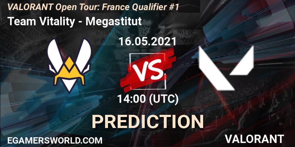 Team Vitality vs Megastitut: Betting TIp, Match Prediction. 16.05.2021 at 14:00. VALORANT, VALORANT Open Tour: France Qualifier #1