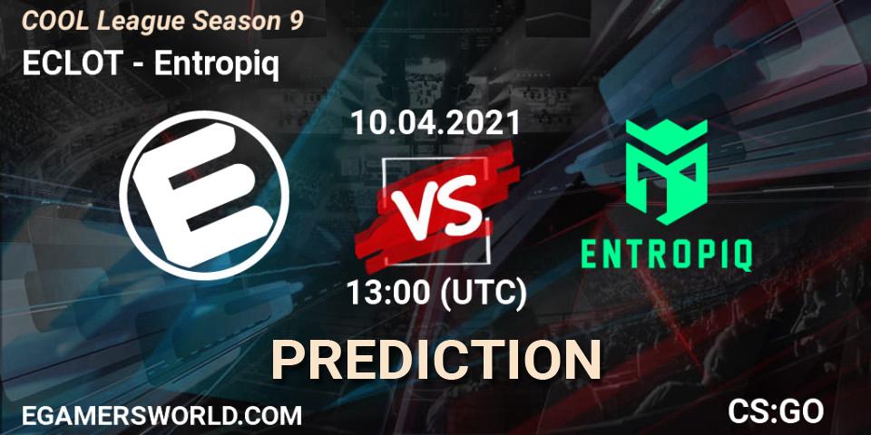 ECLOT vs Entropiq: Betting TIp, Match Prediction. 10.04.21. CS2 (CS:GO), COOL League Season 9