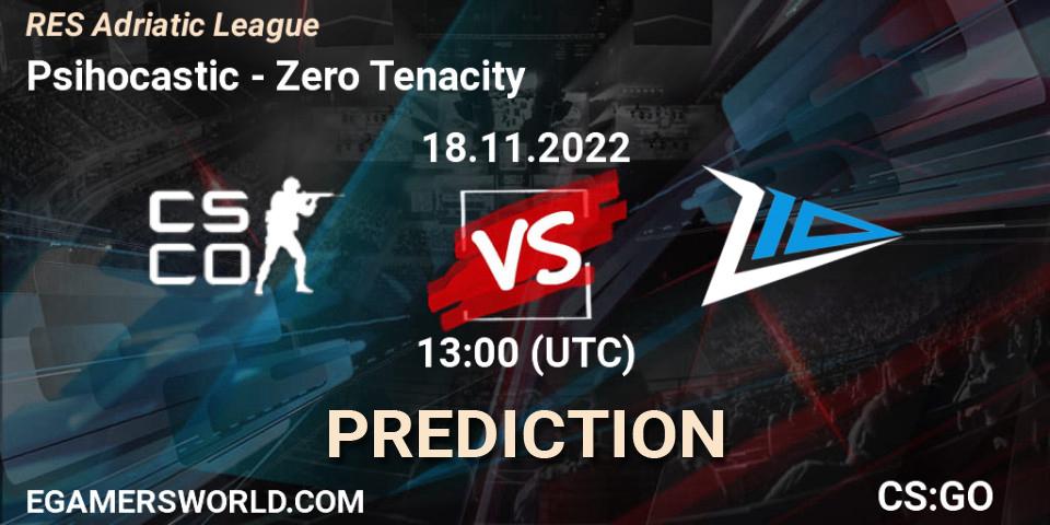 Psihocastic vs Zero Tenacity: Betting TIp, Match Prediction. 18.11.2022 at 13:00. Counter-Strike (CS2), RES Adriatic League