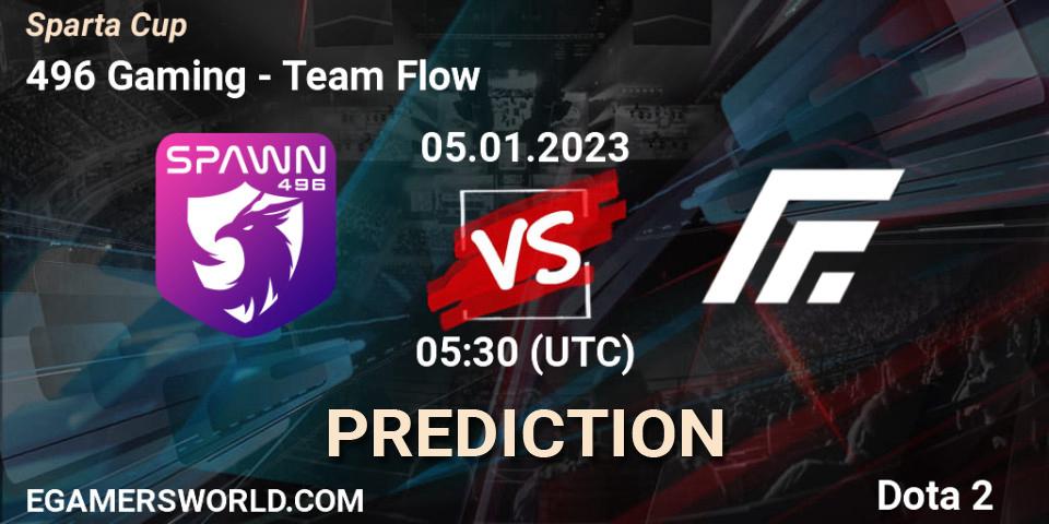 496 Gaming vs Team Flow: Betting TIp, Match Prediction. 05.01.23. Dota 2, Sparta Cup