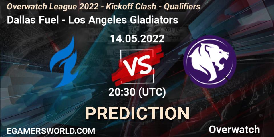 Dallas Fuel vs Los Angeles Gladiators: Betting TIp, Match Prediction. 14.05.22. Overwatch, Overwatch League 2022 - Kickoff Clash - Qualifiers