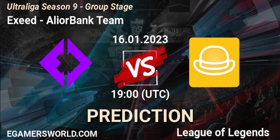Exeed vs AliorBank Team: Betting TIp, Match Prediction. 16.01.2023 at 19:00. LoL, Ultraliga Season 9 - Group Stage