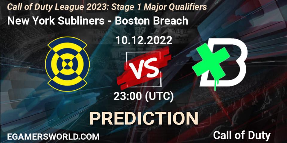 New York Subliners vs Boston Breach: Betting TIp, Match Prediction. 10.12.2022 at 23:00. Call of Duty, Call of Duty League 2023: Stage 1 Major Qualifiers