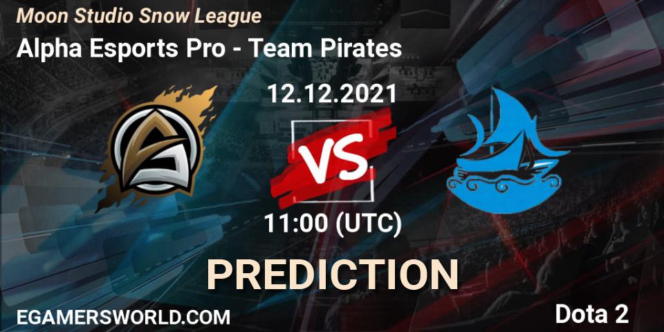 Alpha Esports Pro vs Team Pirates: Betting TIp, Match Prediction. 12.12.2021 at 11:10. Dota 2, Moon Studio Snow League