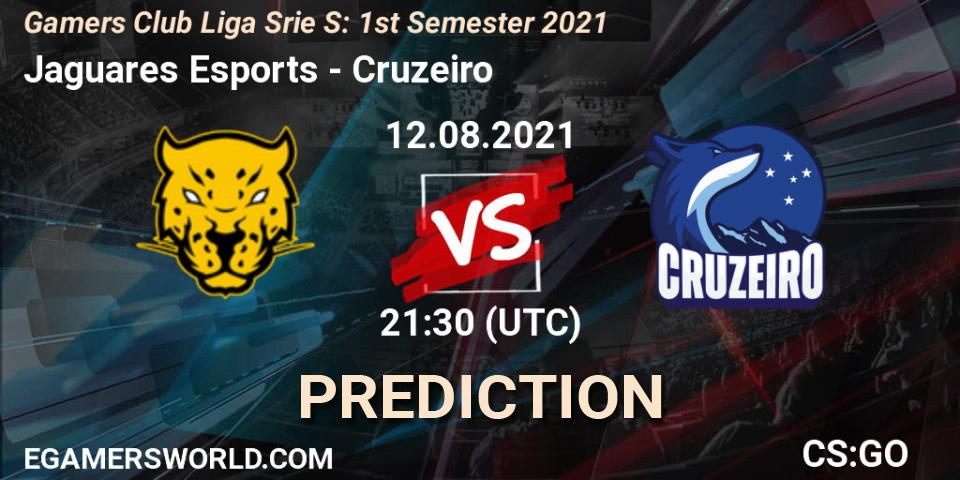 Jaguares Esports vs Cruzeiro: Betting TIp, Match Prediction. 12.08.2021 at 21:25. Counter-Strike (CS2), Gamers Club Liga Série S: 1st Semester 2021