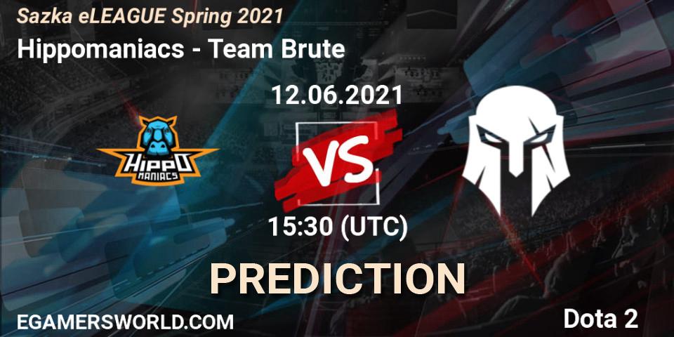 Hippomaniacs vs Team Brute: Betting TIp, Match Prediction. 12.06.2021 at 16:22. Dota 2, Sazka eLEAGUE Spring 2021