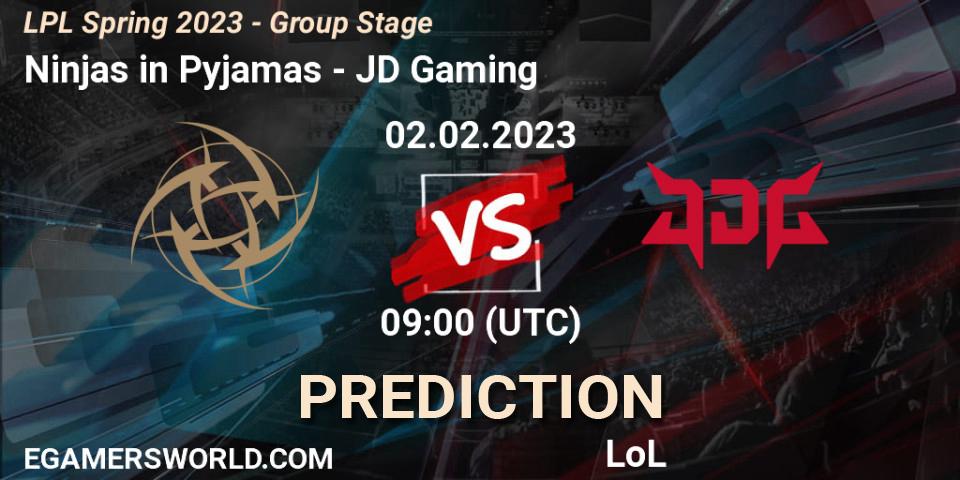 Ninjas in Pyjamas vs JD Gaming: Betting TIp, Match Prediction. 02.02.23. LoL, LPL Spring 2023 - Group Stage