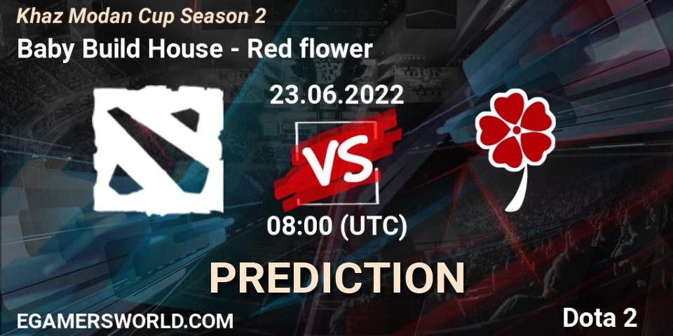 Baby Build House vs Red flower: Betting TIp, Match Prediction. 23.06.2022 at 08:25. Dota 2, Khaz Modan Cup Season 2