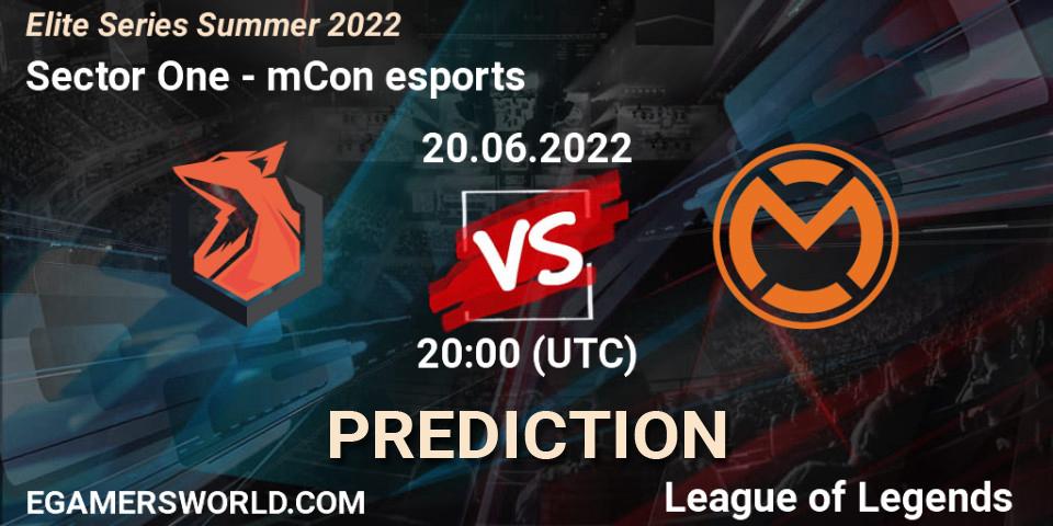 Sector One vs mCon esports: Betting TIp, Match Prediction. 20.06.22. LoL, Elite Series Summer 2022