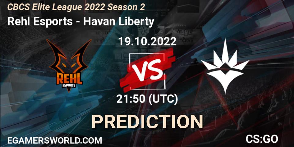 Rehl Esports vs Havan Liberty: Betting TIp, Match Prediction. 19.10.22. CS2 (CS:GO), CBCS Elite League 2022 Season 2