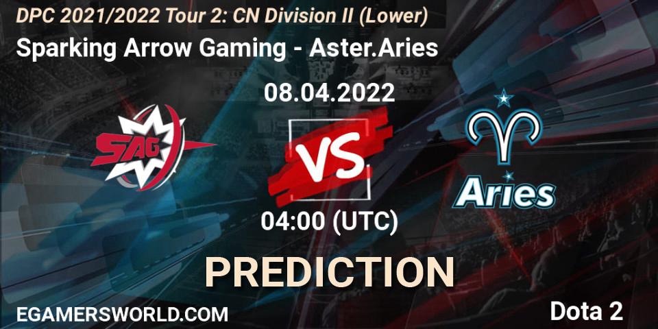 Sparking Arrow Gaming vs Aster.Aries: Betting TIp, Match Prediction. 20.04.22. Dota 2, DPC 2021/2022 Tour 2: CN Division II (Lower)