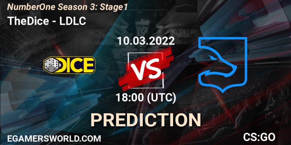 TheDice vs LDLC: Betting TIp, Match Prediction. 10.03.22. CS2 (CS:GO), NumberOne Season 3: Stage 1