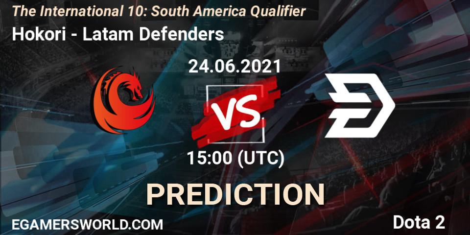 Hokori vs Latam Defenders: Betting TIp, Match Prediction. 24.06.2021 at 15:11. Dota 2, The International 10: South America Qualifier