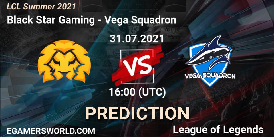 Black Star Gaming vs Vega Squadron: Betting TIp, Match Prediction. 31.07.21. LoL, LCL Summer 2021