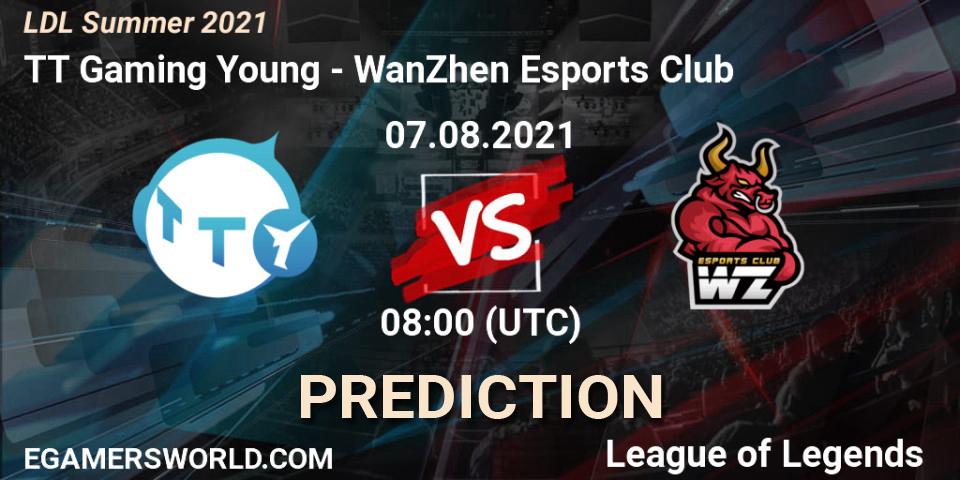 TT Gaming Young vs WanZhen Esports Club: Betting TIp, Match Prediction. 07.08.2021 at 08:55. LoL, LDL Summer 2021