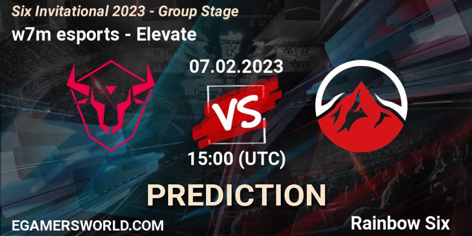 w7m esports vs Elevate: Betting TIp, Match Prediction. 07.02.23. Rainbow Six, Six Invitational 2023 - Group Stage