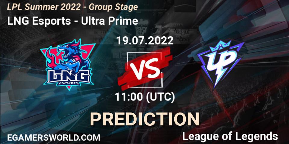 LNG Esports vs Ultra Prime: Betting TIp, Match Prediction. 19.07.22. LoL, LPL Summer 2022 - Group Stage