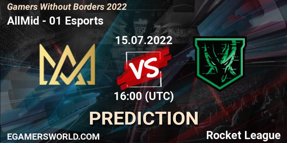 AllMid vs 01 Esports: Betting TIp, Match Prediction. 15.07.22. Rocket League, Gamers Without Borders 2022