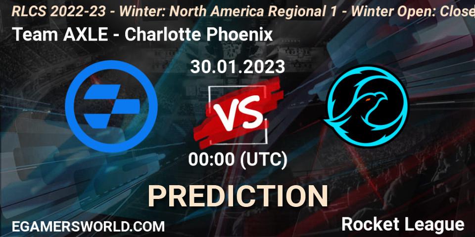 Team AXLE vs Charlotte Phoenix: Betting TIp, Match Prediction. 30.01.23. Rocket League, RLCS 2022-23 - Winter: North America Regional 1 - Winter Open: Closed Qualifier