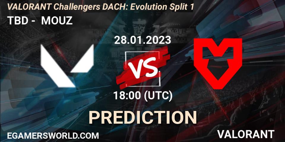 TBD vs MOUZ: Betting TIp, Match Prediction. 28.01.23. VALORANT, VALORANT Challengers 2023 DACH: Evolution Split 1