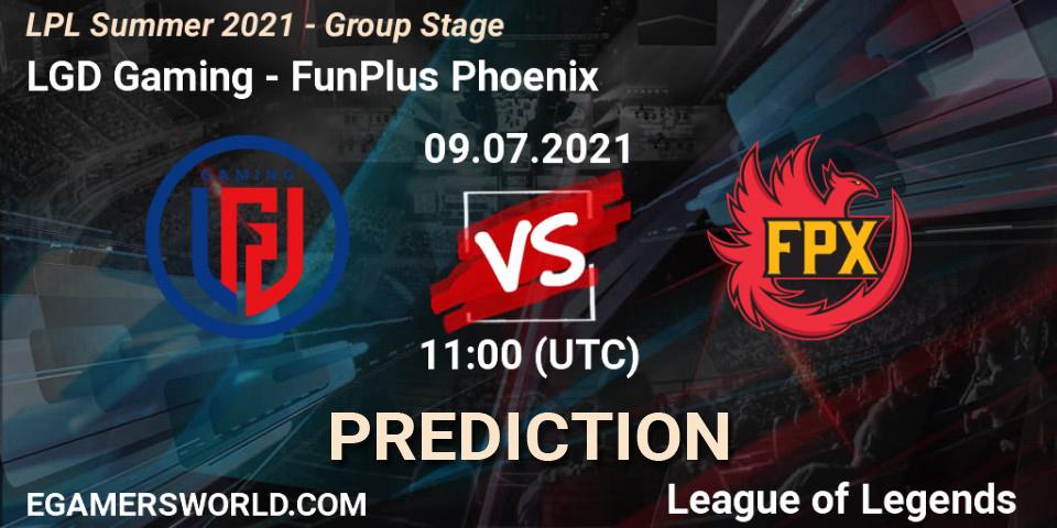 LGD Gaming vs FunPlus Phoenix: Betting TIp, Match Prediction. 09.07.2021 at 11:00. LoL, LPL Summer 2021 - Group Stage