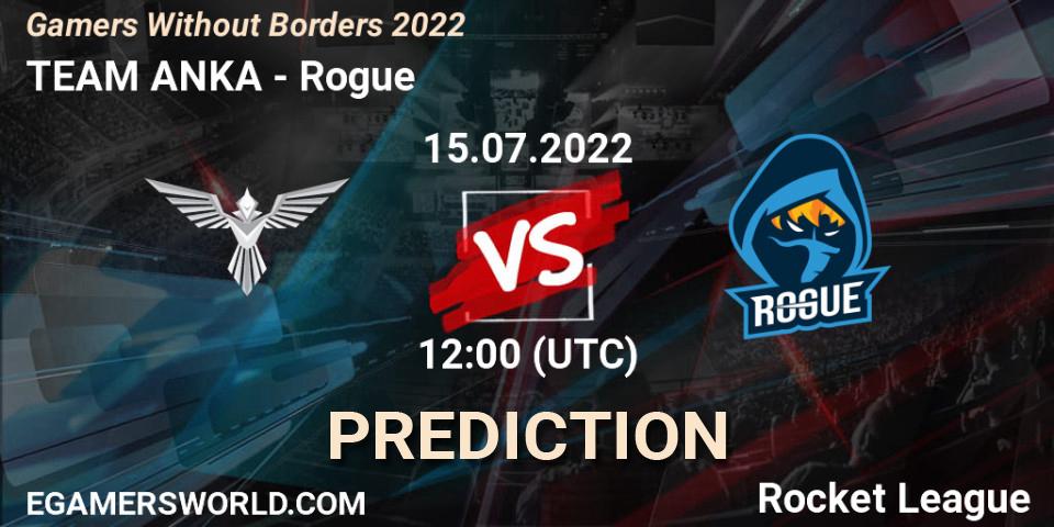TEAM ANKA vs Rogue: Betting TIp, Match Prediction. 15.07.22. Rocket League, Gamers Without Borders 2022