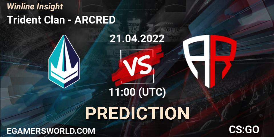 Trident Clan vs ARCRED: Betting TIp, Match Prediction. 21.04.2022 at 11:00. Counter-Strike (CS2), Winline Insight