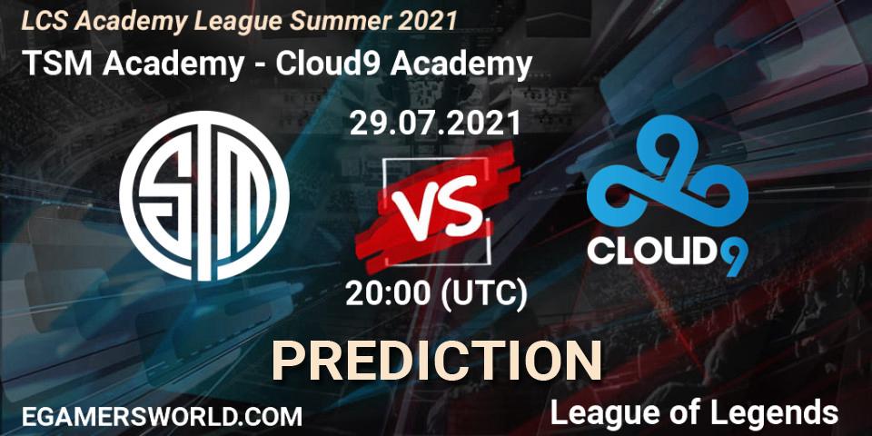 TSM Academy vs Cloud9 Academy: Betting TIp, Match Prediction. 29.07.21. LoL, LCS Academy League Summer 2021