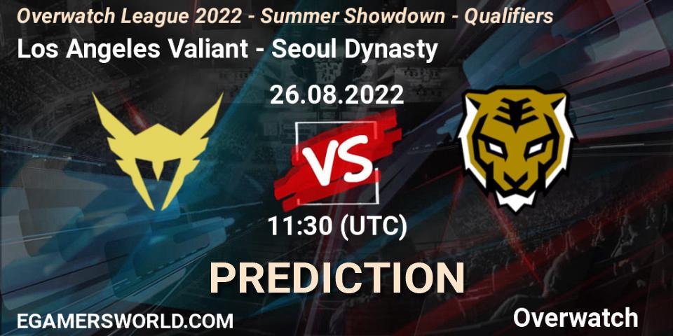 Los Angeles Valiant vs Seoul Dynasty: Betting TIp, Match Prediction. 26.08.22. Overwatch, Overwatch League 2022 - Summer Showdown - Qualifiers