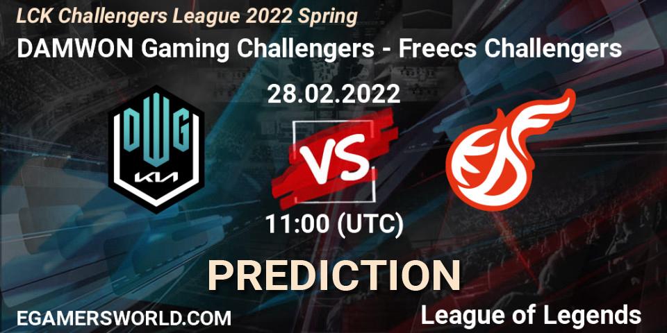 DAMWON Gaming Challengers vs Freecs Challengers: Betting TIp, Match Prediction. 28.02.2022 at 11:00. LoL, LCK Challengers League 2022 Spring