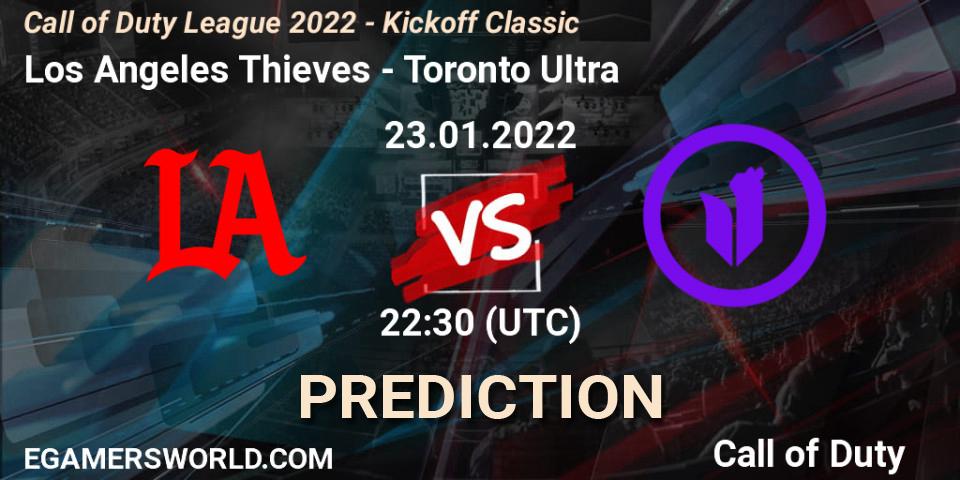 Los Angeles Thieves vs Toronto Ultra: Betting TIp, Match Prediction. 23.01.2022 at 22:30. Call of Duty, Call of Duty League 2022 - Kickoff Classic