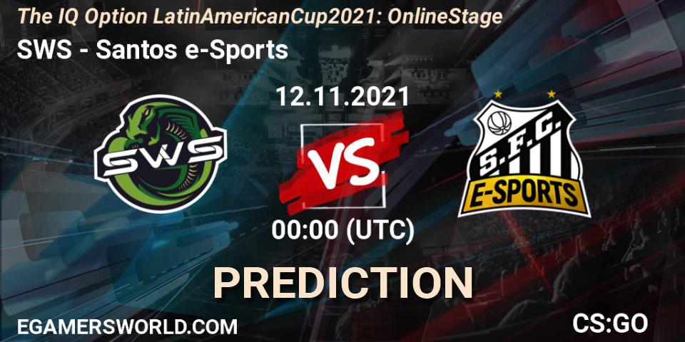 SWS vs Santos e-Sports: Betting TIp, Match Prediction. 12.11.21. CS2 (CS:GO), The IQ Option Latin American Cup 2021: Online Stage
