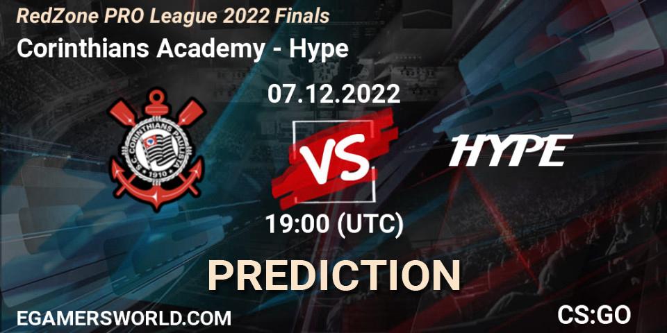 Corinthians Academy vs Hype: Betting TIp, Match Prediction. 07.12.22. CS2 (CS:GO), RedZone PRO League 2022 Finals
