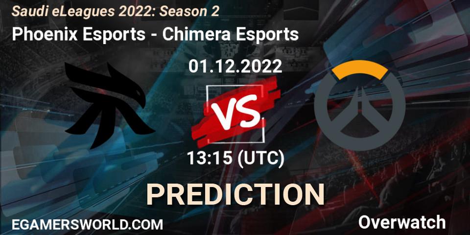 Phoenix Esports vs Chimera Esports: Betting TIp, Match Prediction. 01.12.22. Overwatch, Saudi eLeagues 2022: Season 2