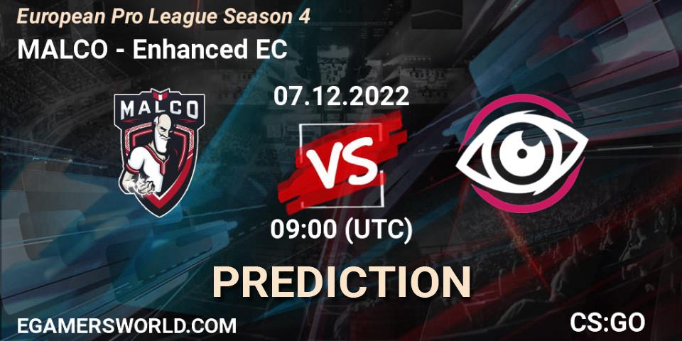 MALCO vs Enhanced EC: Betting TIp, Match Prediction. 07.12.22. CS2 (CS:GO), European Pro League Season 4