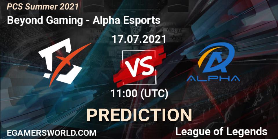 Beyond Gaming vs Alpha Esports: Betting TIp, Match Prediction. 17.07.21. LoL, PCS Summer 2021