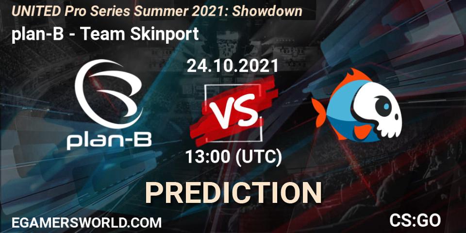 plan-B vs Team Skinport: Betting TIp, Match Prediction. 24.10.21. CS2 (CS:GO), UNITED Pro Series Summer 2021: Showdown