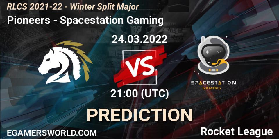 Pioneers vs Spacestation Gaming: Betting TIp, Match Prediction. 24.03.2022 at 18:00. Rocket League, RLCS 2021-22 - Winter Split Major