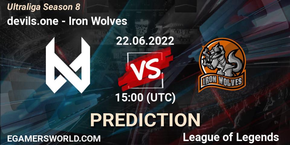 devils.one vs Iron Wolves: Betting TIp, Match Prediction. 22.06.2022 at 15:00. LoL, Ultraliga Season 8