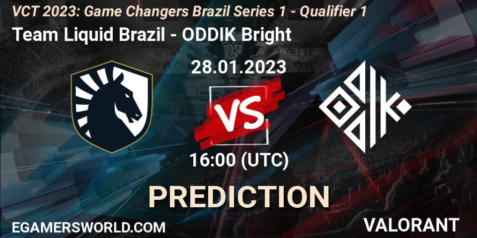 Team Liquid Brazil vs ODDIK Bright: Betting TIp, Match Prediction. 28.01.23. VALORANT, VCT 2023: Game Changers Brazil Series 1 - Qualifier 1