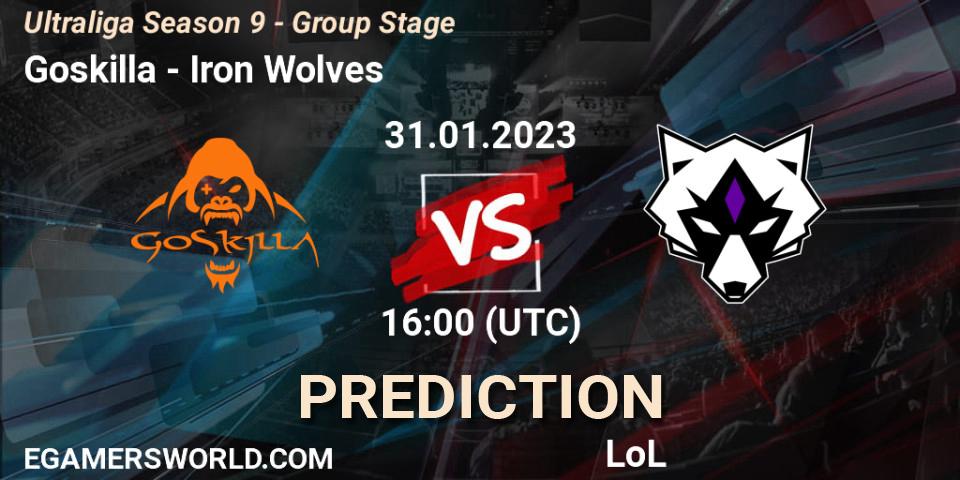 Goskilla vs Iron Wolves: Betting TIp, Match Prediction. 31.01.23. LoL, Ultraliga Season 9 - Group Stage