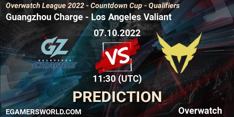 Guangzhou Charge vs Los Angeles Valiant: Betting TIp, Match Prediction. 07.10.22. Overwatch, Overwatch League 2022 - Countdown Cup - Qualifiers