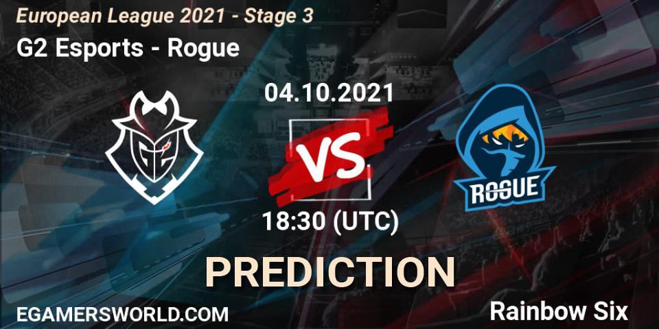G2 Esports vs Rogue: Betting TIp, Match Prediction. 04.10.21. Rainbow Six, European League 2021 - Stage 3