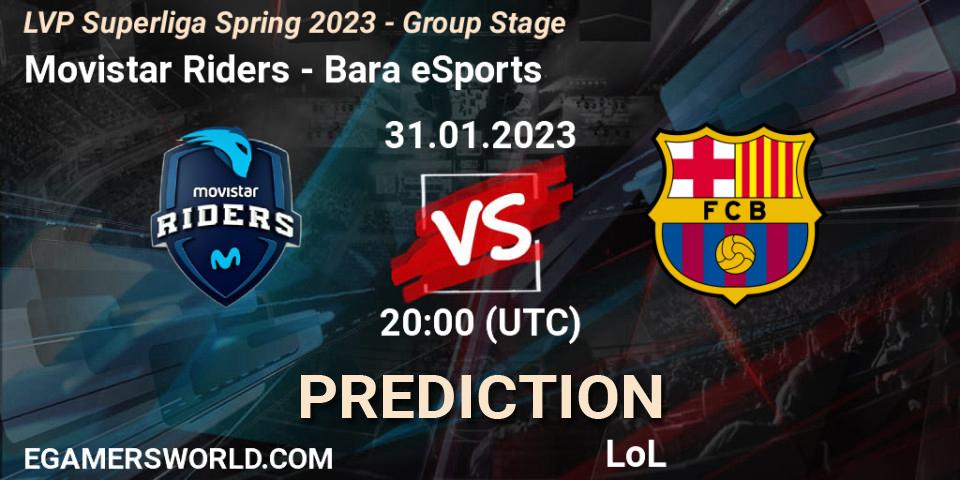 Movistar Riders vs Barça eSports: Betting TIp, Match Prediction. 31.01.23. LoL, LVP Superliga Spring 2023 - Group Stage