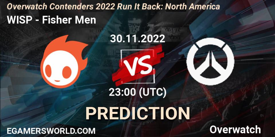 WISP vs Fisher Men: Betting TIp, Match Prediction. 30.11.2022 at 23:00. Overwatch, Overwatch Contenders 2022 Run It Back: North America