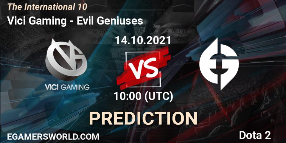 Vici Gaming vs Evil Geniuses: Betting TIp, Match Prediction. 14.10.21. Dota 2, The Internationa 2021