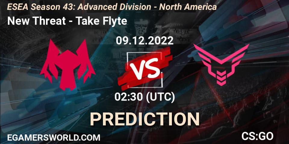 New Threat vs Take Flyte: Betting TIp, Match Prediction. 09.12.22. CS2 (CS:GO), ESEA Season 43: Advanced Division - North America