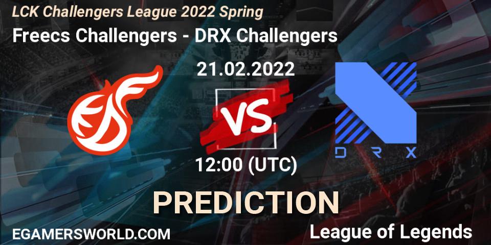 Freecs Challengers vs DRX Challengers: Betting TIp, Match Prediction. 21.02.2022 at 12:00. LoL, LCK Challengers League 2022 Spring